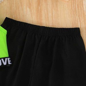 เสื้อผ้าเด็กผู้หญิง อายุ 3-7 ปี ชุดฤดูร้อน แขนกุด ผ้าเดนิมสีพื้น ระบายอากาศดี แฟชั่น ชุดลำลองสองชิ้น - Product Image 5