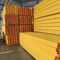 Panel de Encofrado Reutilizable de Alta Resistencia Amarillo, de Resina Fenólica y Contrachapado, con Viga de Madera H20 de Álamo/Abeto, Directo de Fábrica China