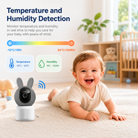 Moniteur Bébé Sans Fil avec Berceuses, Détection des Pleurs, Caméra WIFI, Audio Bidirectionnel, HD 1080P, Tuya