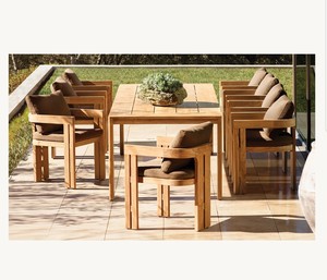 Patio Garden Sets Outdoor <strong>Table</strong> Wood Furniture <strong>Teak</strong> Rectangular <strong>Dining</strong> <strong>Table</strong> - Product Image 2
