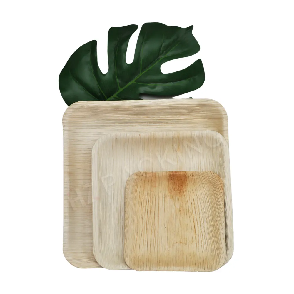 Биоразлагаемая деревянная бамбуковая тарелка