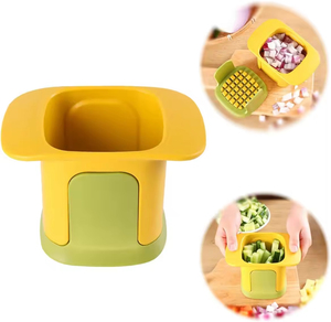 เครื่องหั่นผักแบบใช้มือ 2-in-1 สำหรับหั่นหัวหอม แตงกวา หั่นเต๋า หั่นฝอย และหั่นเต๋าแบบสี่เหลี่ยม ใช้ได้กับมันฝรั่ง - Product Image 5