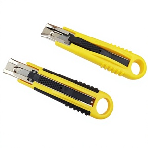 Cuchillo <span class=keywords><strong>de</strong></span> <span class=keywords><strong>Seguridad</strong></span> Industrial Autorretráctil con Hoja SK5, Mango <span class=keywords><strong>de</strong></span> Plástico, Soporte OEM y Muestra Gratuita, Nuevo 2025 - Product Image 1