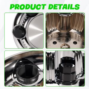 Chrome bánh xe trung tâm mũ cho Chevrolet Tahoe Silverado Avalanche ngoại ô trung tâm bao gồm biểu tượng 5417 19431542 phù hợp với 2007 2019 mô hình - Product Image 6