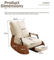 Fauteuil de salon moderne réglable très populaire avec canapé paresseux confortable, fauteuil inclinable, mobilier de loisirs pour la maison