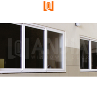 Diseño moderno PVC Ventanas corredizas de doble acristalamiento Pantalla de acero inoxidable Marco de aleación de aluminio Cortina colgante de apertura horizontal