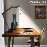 Lámpara de Escritorio LED con Brazo Articulado y Abrazadera, Nueva Llegada 2025, para Oficina, Estudio, Lectura, Lámpara de Mesa Profesional para Dibujo e Iluminación de Estudio