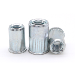 Petite tête fraisée M3-M12 bleu blanc zingué <span class=keywords><strong>Rive</strong></span> écrou corps moleté avec rayures verticales 1000 pièces/boîte pour usage industriel - Product Image 6