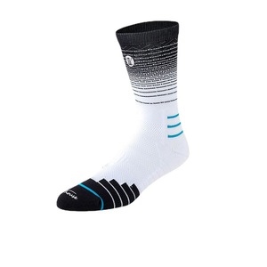 Chaussettes de sport décontractées en tricot antibactérien élasthanne/nylon/coton pour hommes avec logo sur le corps - Product Image 5