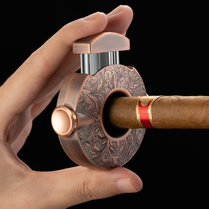 Cortador de Cigarros de Acero Inoxidable, Redondo y Portátil, para Accesorios de Cigarros, Cortador en V - Product Image 4
