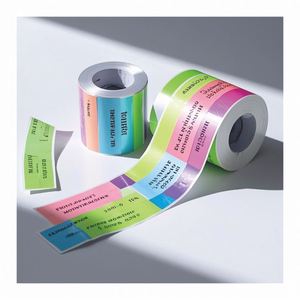 Stiker perekat cap kertas Satin cetak kustom timbul 3D langsung dari pabrik - Product Image 2