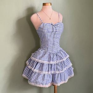 Robes de mariée personnalisées à carreaux de Noël, robes de soirée élégantes, robes modernes pour femmes, mini-robe - Product Image 2