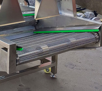 SUS304 draadgaas omkeerbare bandkoeltransporteurs met ventilatoren voor koelen en drogen, lucht droogmachine