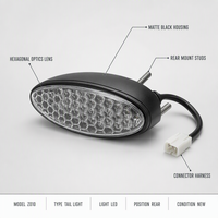 Feu arrière LED pour moto Z010 – Lampe de remplacement et de réparation pour éclairage de moto et accessoires de vélo