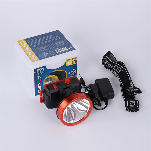 China Factory LED Head Lamp Flashlight Torch Hand Free LED Headlamp Plastic Fishing Camping