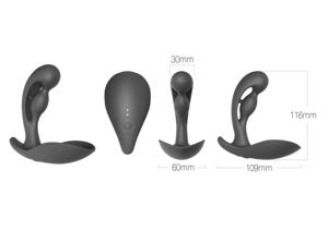 Prostata-Massagegerät Analvibrator Butt Plug Masturbationsspielzeug Hodentrainer Erwachsenenspielzeug Silikon Wasserdicht 100% - Product Image 6