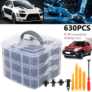 Jiechuang 630 Piezas de Clips Automotrices, 24 Tipos de Sujetadores de Plástico para Reparación y Reemplazo de Automóviles - Product Image 3