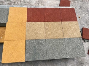 Dalle de <span class=keywords><strong>pavé</strong></span> extérieur en <span class=keywords><strong>grès</strong></span> naturel jaune crème <span class=keywords><strong>beige</strong></span> de chine pierre de ponçage en finition mate aiguisée - Product Image 5