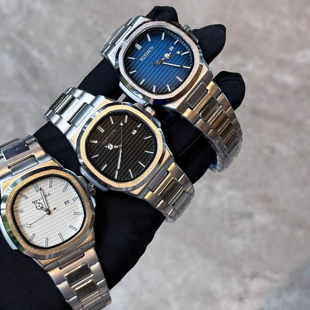 LP02 New Luxury Men's Stainless Steel Quartz Watch Business Waterproof Men's Reloj Clock Luminous Date Fashion Style Mishiqi