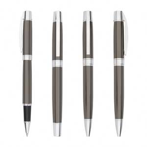 Bolígrafos Metálicos de Diseño Personalizado, Grabados e Impresos con Logotipo Personalizado, Bolígrafos Metálicos Retráctiles Negros, Fabricante - Product Image 3