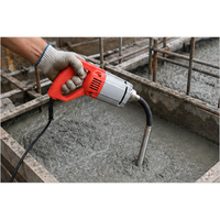 LONSLEY 1200W 220V Handgehaltener Betonrüttler mit 1m Flexibler Welle für Bauarbeiten