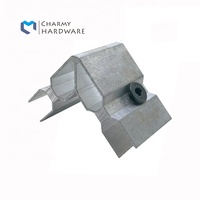 Connecteur d'angle en profilé aluminium Charmy de haute qualité pour fenêtres et portes C001, finition sablée, installation facile