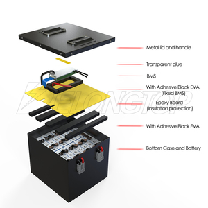 Batterie de tricycle 48V 60V 72V 30Ah 45Ah 50Ah 60Ah 80Ah 100Ah, pack de batteries lithium-ion pour véhicule à trois roues avec BMS GP51105, batterie lithium - Product Image 3