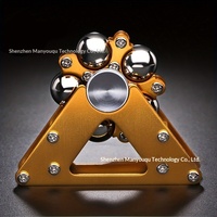 Xc Metal Classic Fidget Spinner Rotating Stress Relief Creative Ball Track Novelty Toy for Youth 15-35 Years Old