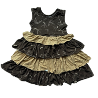 Ensemble de Noël pour filles Ruidian, 2 pièces, haut à manches longues et jupe, tissu en nylon, robe de fête pour enfants avec nœud