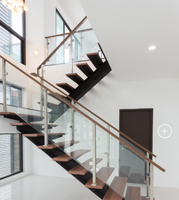 Conceptions de garde-corps de balcon en verre de tuyau carré Daiya avec le meilleur prix