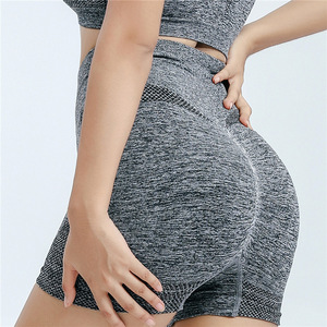 Ensemble de sport 2 pièces personnalisé pour femme : short taille haute et débardeur push-up à séchage rapide pour le <span class=keywords><strong>yoga</strong></span>, la course et la gym (pour adultes) - Product Image 4