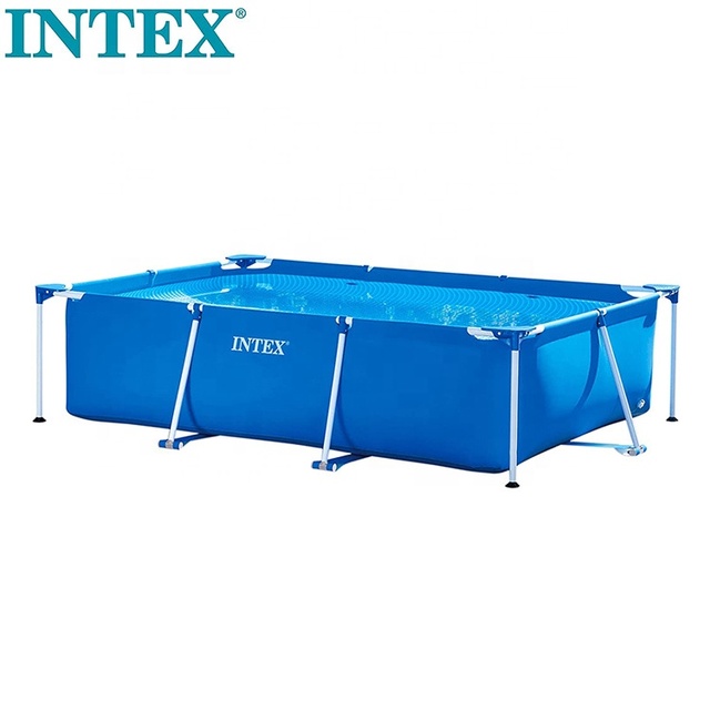 INTEX 28270 Easy Set Small Size Outdoor Rectangle Alberca Above Ground Swimming Pool Intex Pool