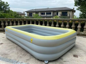 <span class=keywords><strong>Piscine</strong></span> gonflable familiale <span class=keywords><strong>hors</strong></span> <span class=keywords><strong>sol</strong></span> 3 couches Yiwu Outdoor Friendly en PVC pour fêtes de jardin avec toboggan et <span class=keywords><strong>auvent</strong></span> - Product Image 3