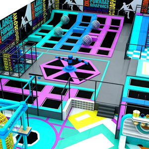Grand parc de jeux intérieur commercial, aire de jeux interactive et sécurisée pour enfants, équipement de <span class=keywords><strong>trampoline</strong></span> - Product Image 3