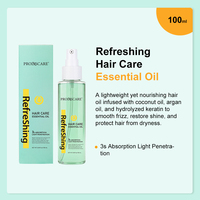 Serum Minyak Rambut Herbal Alami 100ml Private Label, Tidak Lengket, Mengembalikan Kilau, Anti Kusut