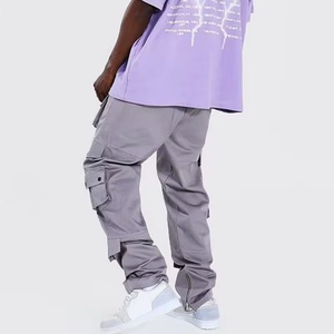 Pantalones Cargo de Lona para Hombre, Diseño Casual y Moderno, con Múltiples Bolsillos, Corte Holgado y Recto, con Cierre de Cremallera, Venta al Por Mayor de Street Factory - Product Image 2