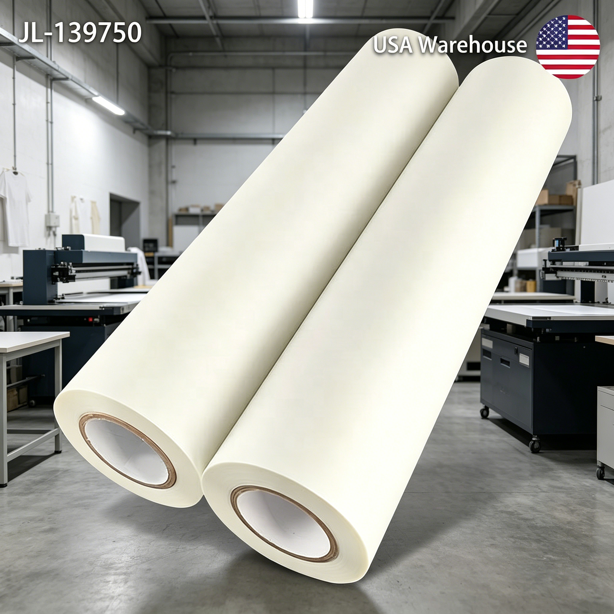 EliteTransfer DTF Transfer Film 45cm 60cm Roll USA Warehouse Instant Peel Double Sided for Custom T-shirt Heat Transfer