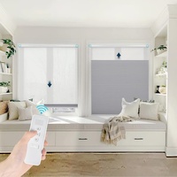 Stores alvéolaires électriques personnalisés sans perçage, stores intelligents jour et nuit pour fenêtre
