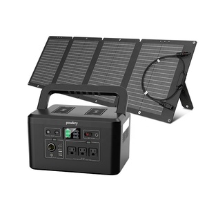 Estación de Energía Solar de 1000W 729.6Wh LiFePO4, Almacenamiento de Energía Portátil de Emergencia, Energía de Respaldo - Product Image 1