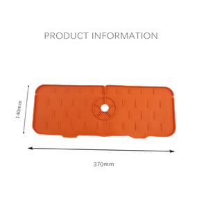 Tapis de protection en silicone pour robinet d'évier, support pour éponge et savon à vaisselle, accessoires pour comptoir de cuisine et salle de bain, pare-éclaboussures d'évier de cuisine, qualité alimentaire - Product Image 5