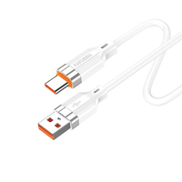 Kabel Silikon KAKUSIGA 5a 3a 2.4a Tipe-C Micro Proteksi Cerdas Pengisian Cepat Kabel Transmisi Data 1m