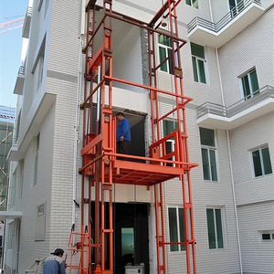 Elevador Hidráulico de Carga Tipo Riel Guía con Certificación CE, Elevador Vertical Fijo para el Transporte Eficiente de Materiales Entre Pisos - Product Image 3