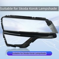 Couvre-phare pour Skoda Karoq 2017-2021, coque de phare transparente de remplacement, couvercle en verre pour phare avant gauche et droit