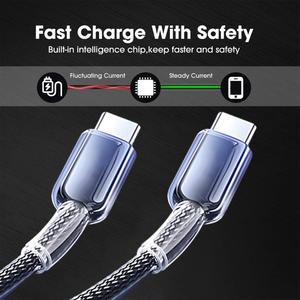 Câble de charge rapide USB-C vers USB-C 65W PD 27W, Nouveauté pour iPhone 17 16 Samsung Huawei Xiaomi Redmi - Product Image 6