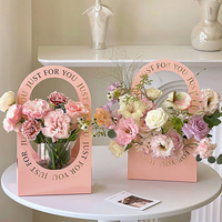 Bouquet de fleurs pour bricolage Paniers carrés en papier pour fleurs Boîte d'emballage cadeau Paniers en gros Boîtes à fleurs pour arrangements