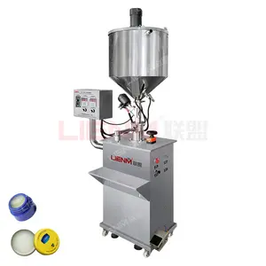 Guangzhou Supplier Wholesale Single Head Ointment Cosmetic Automatic Filling Machine With Mixer Paste Filling Machine
