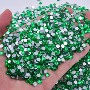 Blinginbox คริสตัลพลอยเทียมสีเขียวมรกต1440ชิ้นไม่ใช่โปรแกรมแก้ไขด่วนสำหรับงานหัตถกรรม DIY - Product Image 3