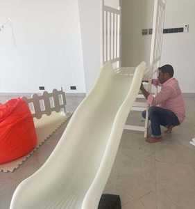 Phổ biến trắng hồng tím đỏ 4ft <span class=keywords><strong>7ft</strong></span> 9ft trẻ em tổ chức sự kiện bên sinh nhật đầu tiên với bóng Pit Trắng trượt trẻ em Toddler mềm chơi trượt - Product Image 2