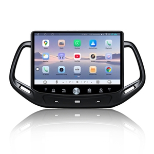 Android Car DVD Player đài phát thanh xe màn hình xe <span class=keywords><strong>Navigation</strong></span> hệ thống đa phương tiện Carplay DSP cảm ứng âm thanh cho Jeep La Bàn 2017-2020 - Product Image 1