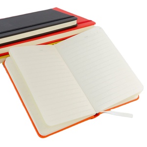 A5 đen PU da notepad Tạp Chí máy tính xách tay với ban nhạc đàn hồi dây đeo - Product Image 4